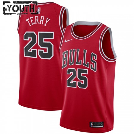 Dječji NBA Dres Chicago Bulls Dalen Terry 25 Nike 2022-23 Icon Edition Crvena Swingman